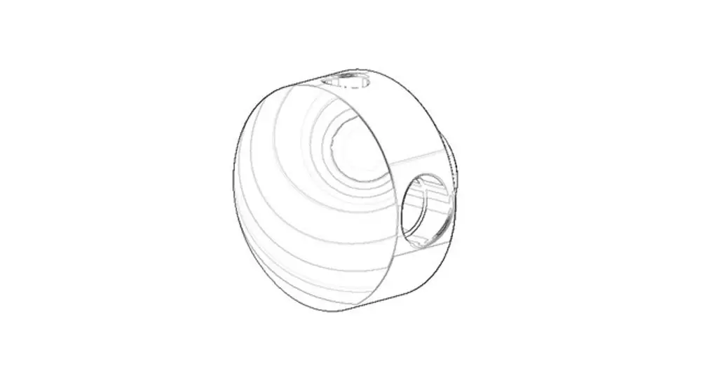 DORNBRACHT Halter für Papierrollenhalter ERSATZTEILE 081736551 D. 33 x 30 mm Messing gebürstet (23kt Gold), 081736551-28 Galeriebild 1